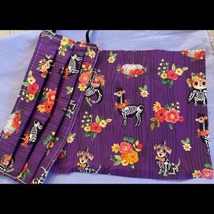 Sugar skull animal mask-100% cotton